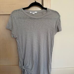Anthropologie Light Gray Short Sleeve Tee